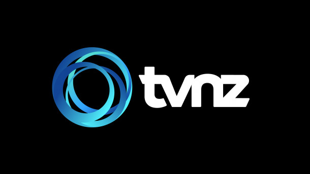 tvnz white logo black background